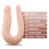 Dr. Skin Silicone Dr. Double (Vanilla) – Flexible Double Dong Double Dongs